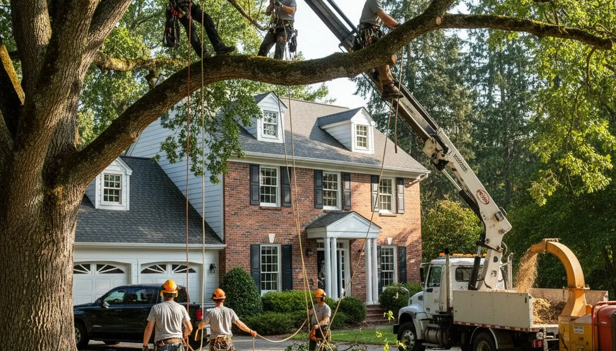 Tree service crew in Tacoma, WA providing professional tree care and removal for local properties