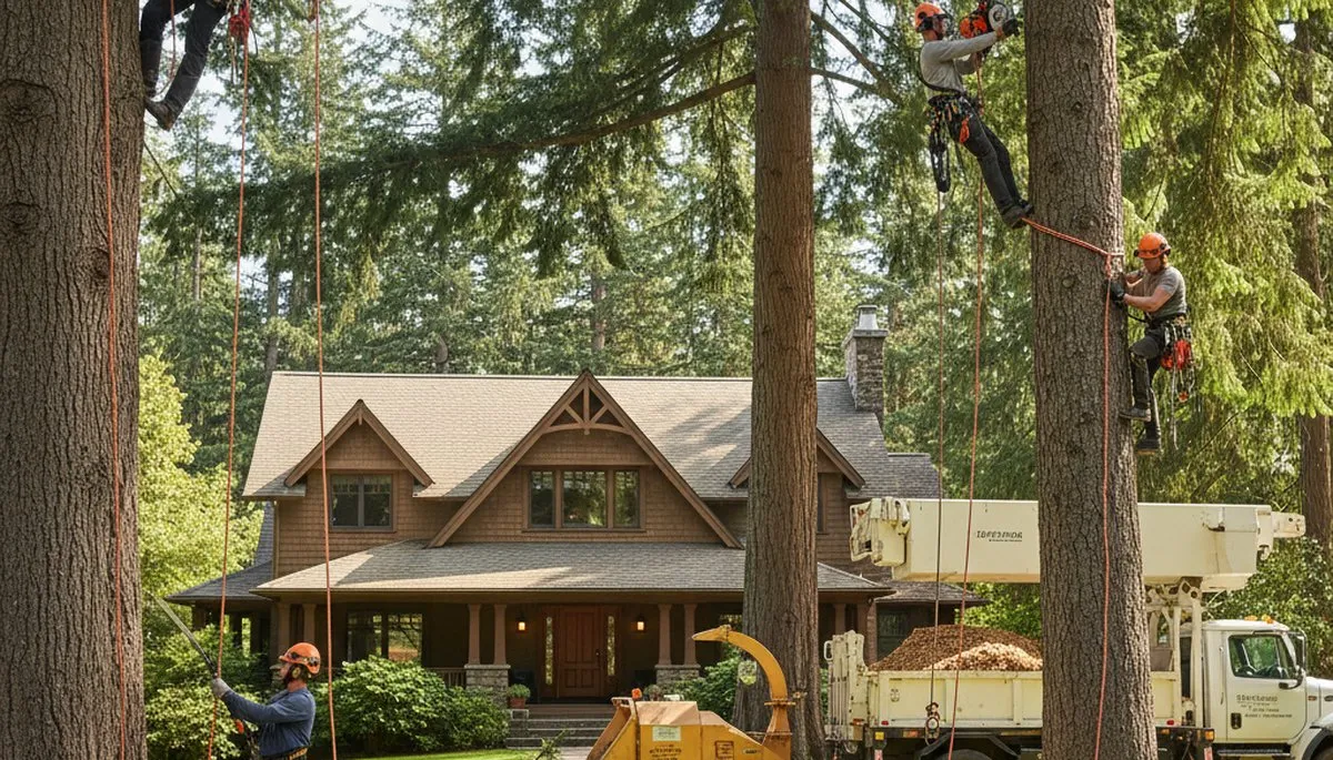Tacoma, WA tree service crew providing professional tree removal and trimming for local properties