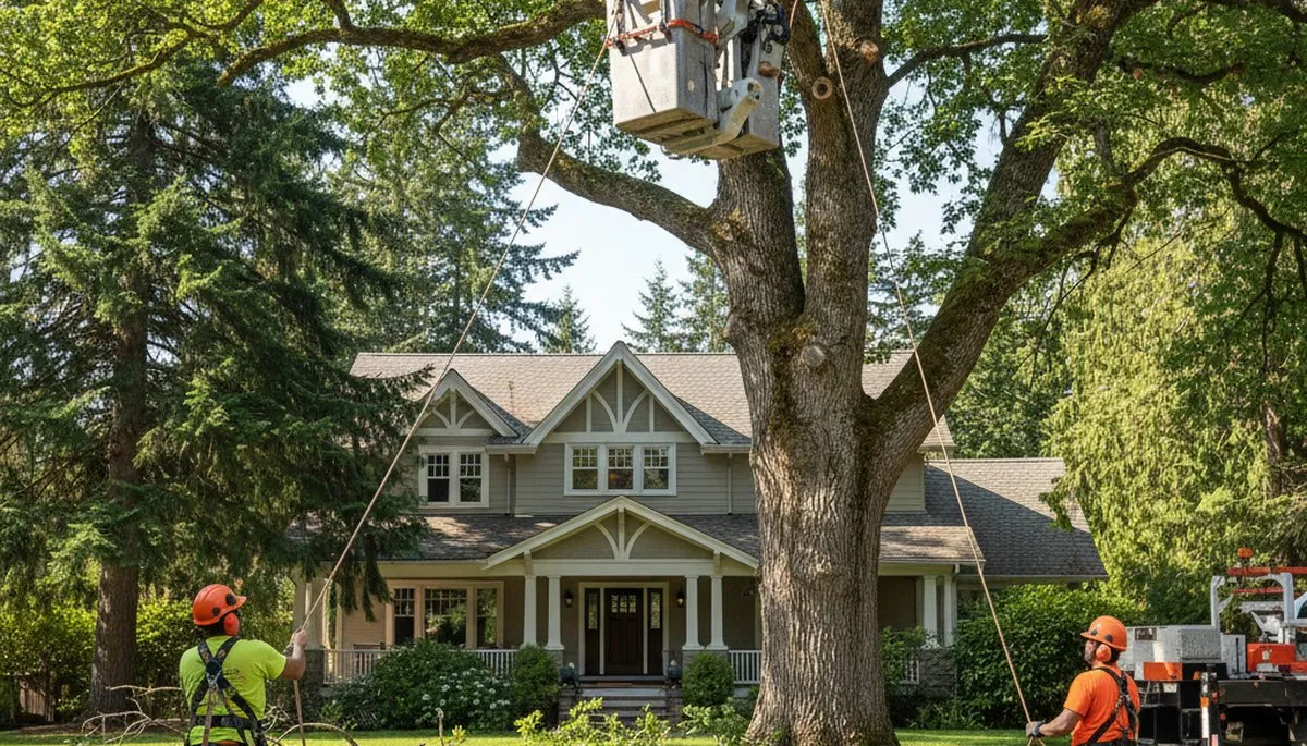 Tree service crew in Tacoma, WA providing professional tree trimming and removal services