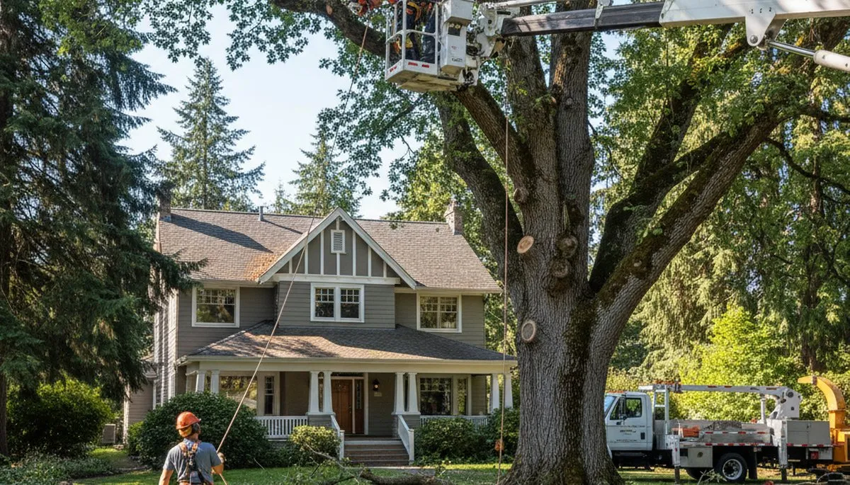 Tree service crew in Tacoma, WA providing professional tree trimming and removal services