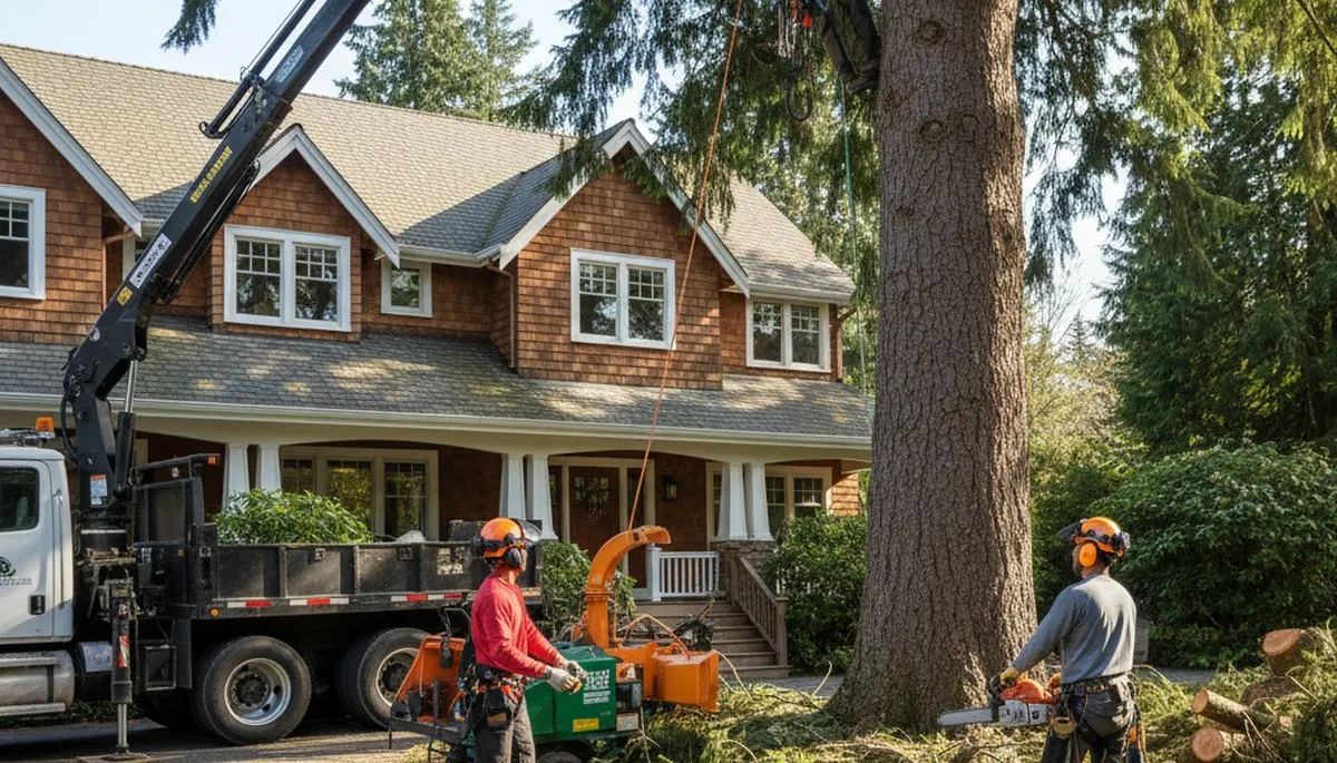 Tree service crew in Tacoma, WA providing professional tree trimming and removal services